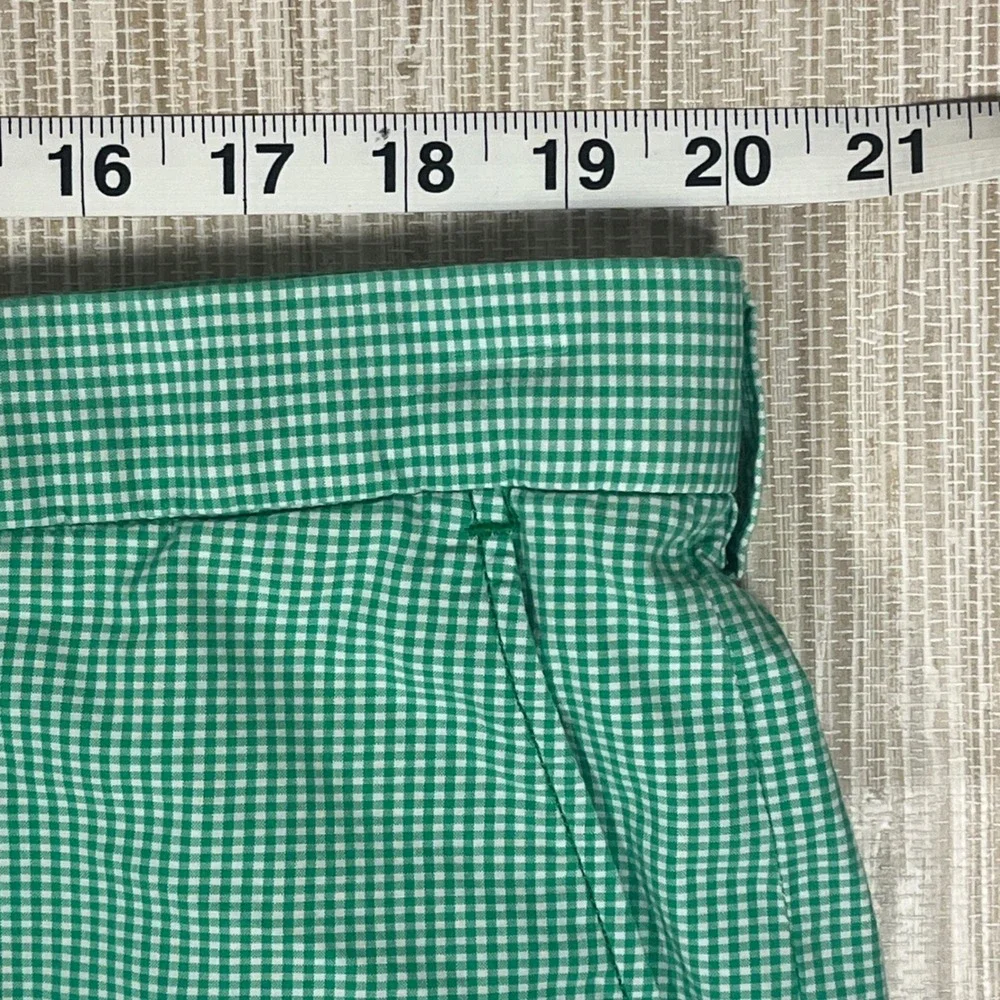 Polo Golf Ralph Lauren Mens‎ Gingham Check Golf Shorts Size 40 Green White